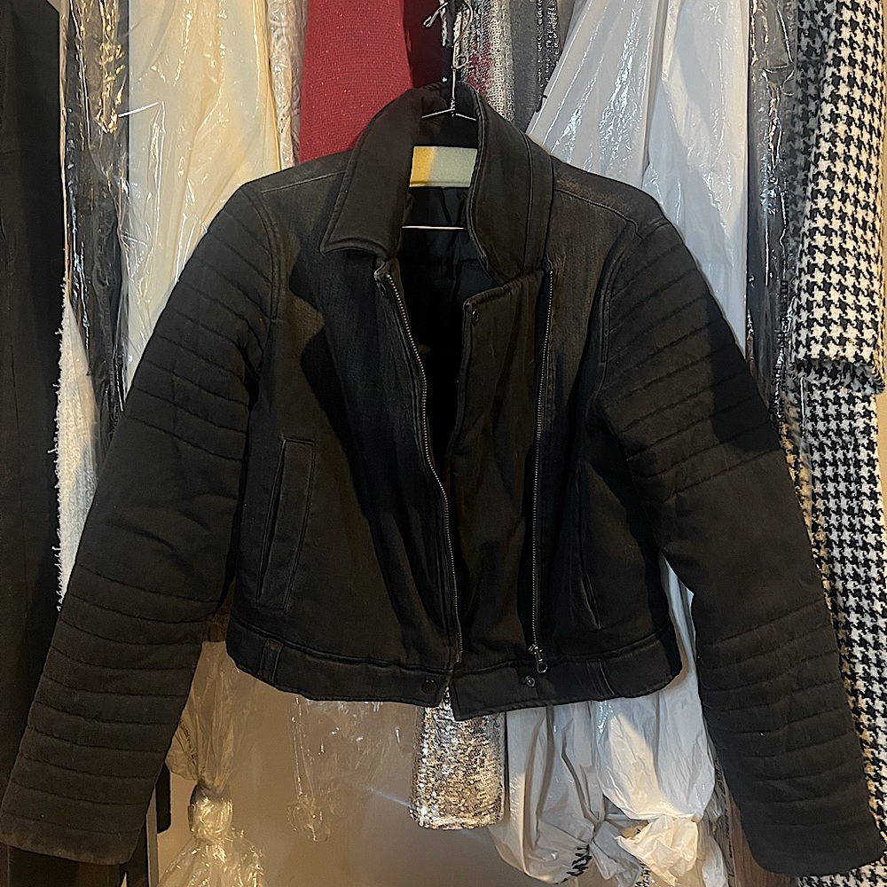 Black Bella Dahl Moto jacket